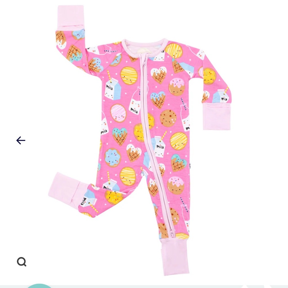 Little Sleepies / Pink Milk and Cookies zippy sleeper